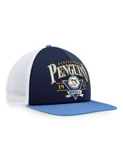 Pittsburgh Penguins Fanatics Branded True Classic Foam Front Trucker Blue Hat Unisex - Image 2 of 4