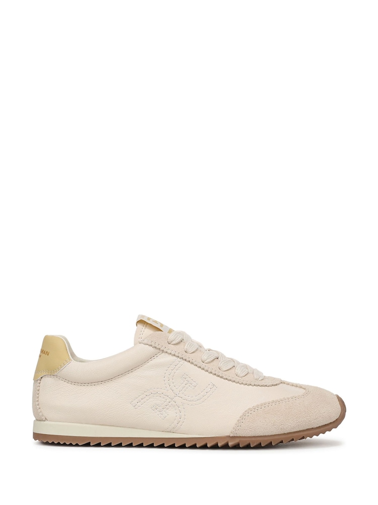Sam Edelman Cream Isella 2 Regular Fit Lace-Up Trainers - Image 1 of 7 Sam Edelman Cream Isella 2 Regular Fit Lace-Up Trainers - Image 1 of 7