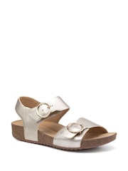 Hotter Gold Regular Fit Tourist Buckle Sandals - Image 2 of 4