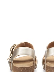 Hotter Gold Regular Fit Tourist Buckle Sandals - Image 3 of 4
