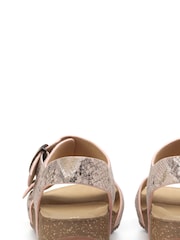 Hotter Pink Regular Fit Tourist Buckle Sandals - Image 3 of 4