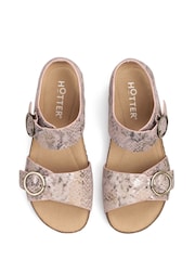 Hotter Pink Regular Fit Tourist Buckle Sandals - Image 4 of 4