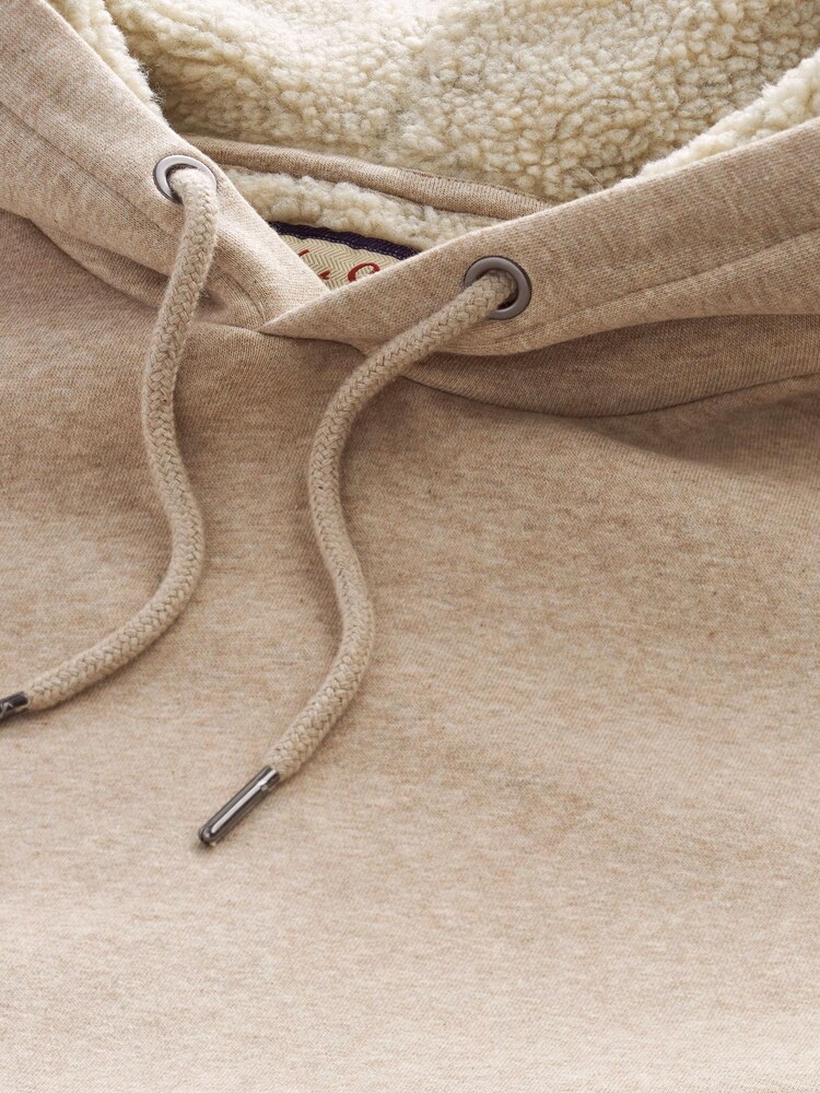 Neutral Borg Fleece Lined Hoodie - Image 1 of 7