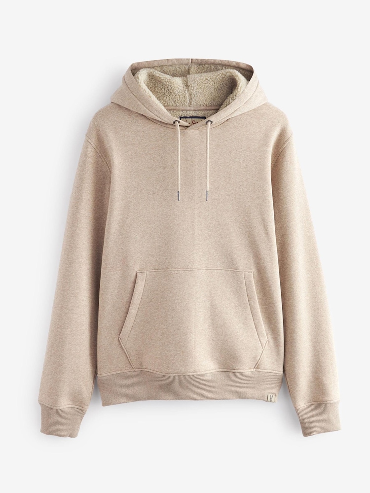 Neutral Borg Fleece Lined Hoodie - Image 2 of 7