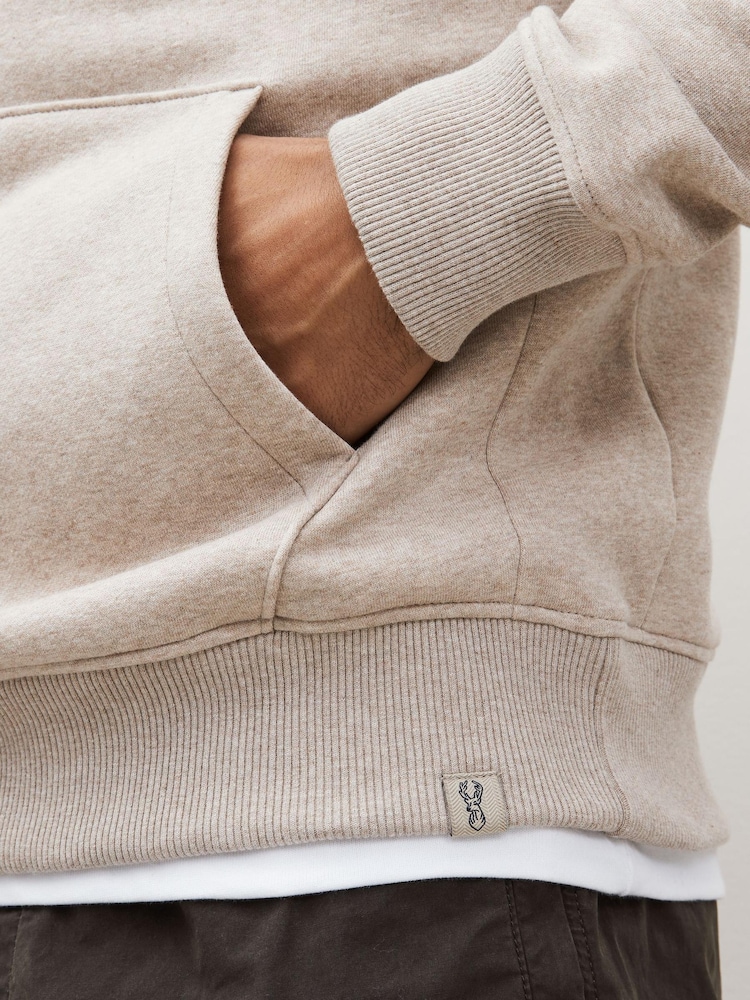 Neutral Borg Fleece Lined Hoodie - Image 7 of 7