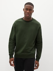 Navy Blue/Khaki Green Crew Sweatshirts 2 Pack - Image 2 of 10