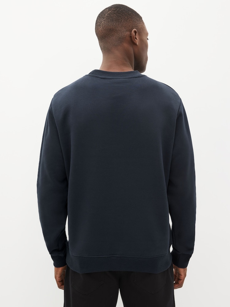 Navy Blue/Khaki Green Crew Sweatshirts 2 Pack - Image 4 of 10