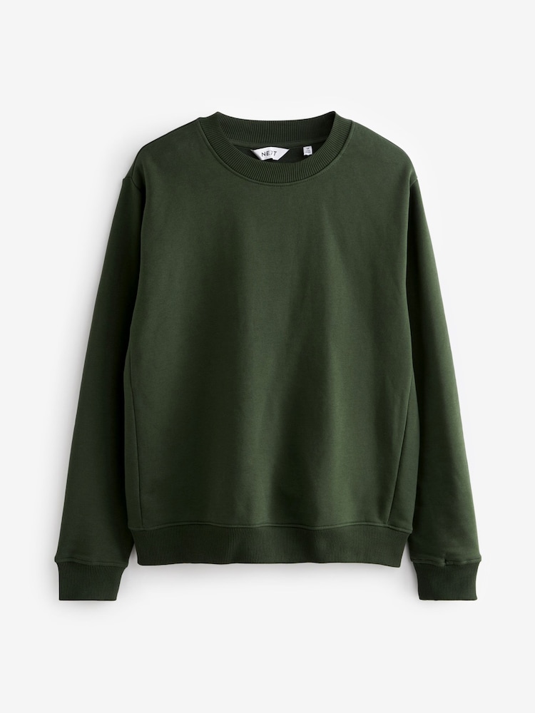 Navy Blue/Khaki Green Crew Sweatshirts 2 Pack - Image 8 of 10