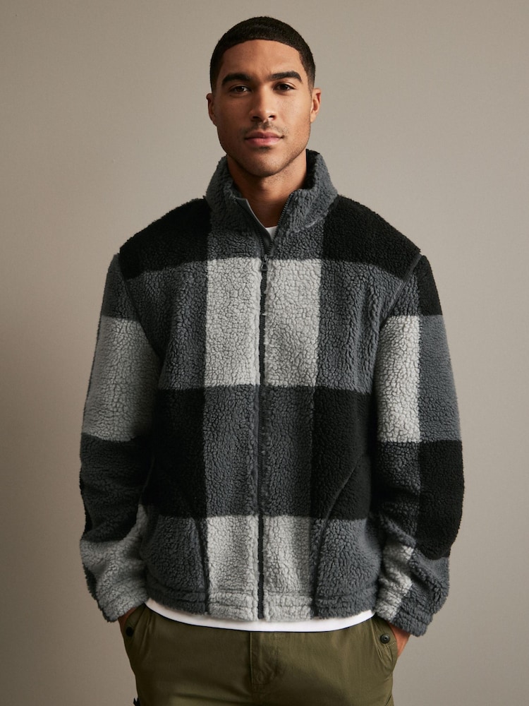 Grey/Black Printed Fleece - Image 1 of 7