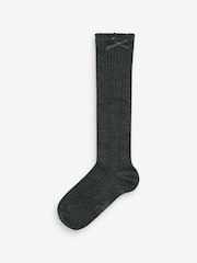 Clarks Grey 2 Pack Girls Knee High School Socks - Image 1 of 2