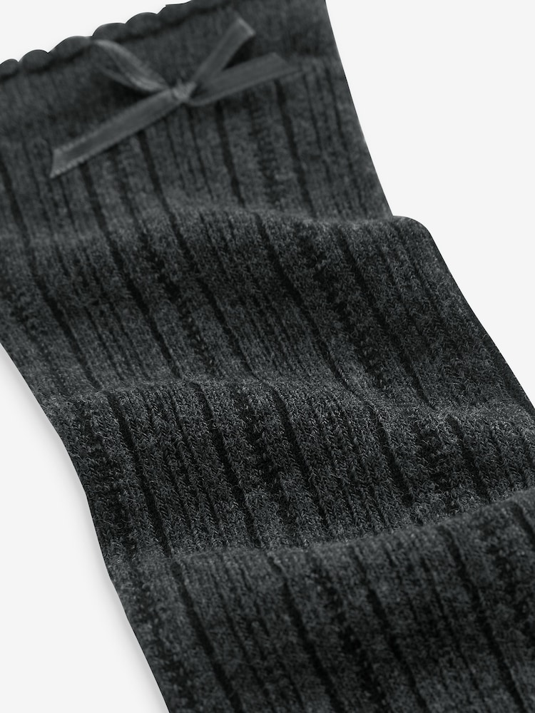 Clarks Grey 2 Pack Girls Knee High School Socks - Image 2 of 2