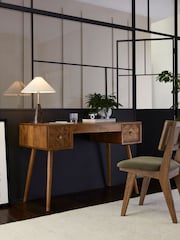 Dark Mango Wood Lloyd Mango Wood Desk - Image 1 of 7