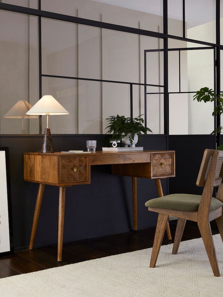 Dark Mango Wood Lloyd Mango Wood Desk - Image 1 of 7