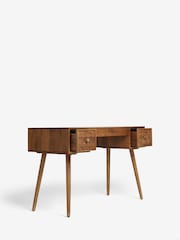 Dark Mango Wood Lloyd Mango Wood Desk - Image 5 of 7