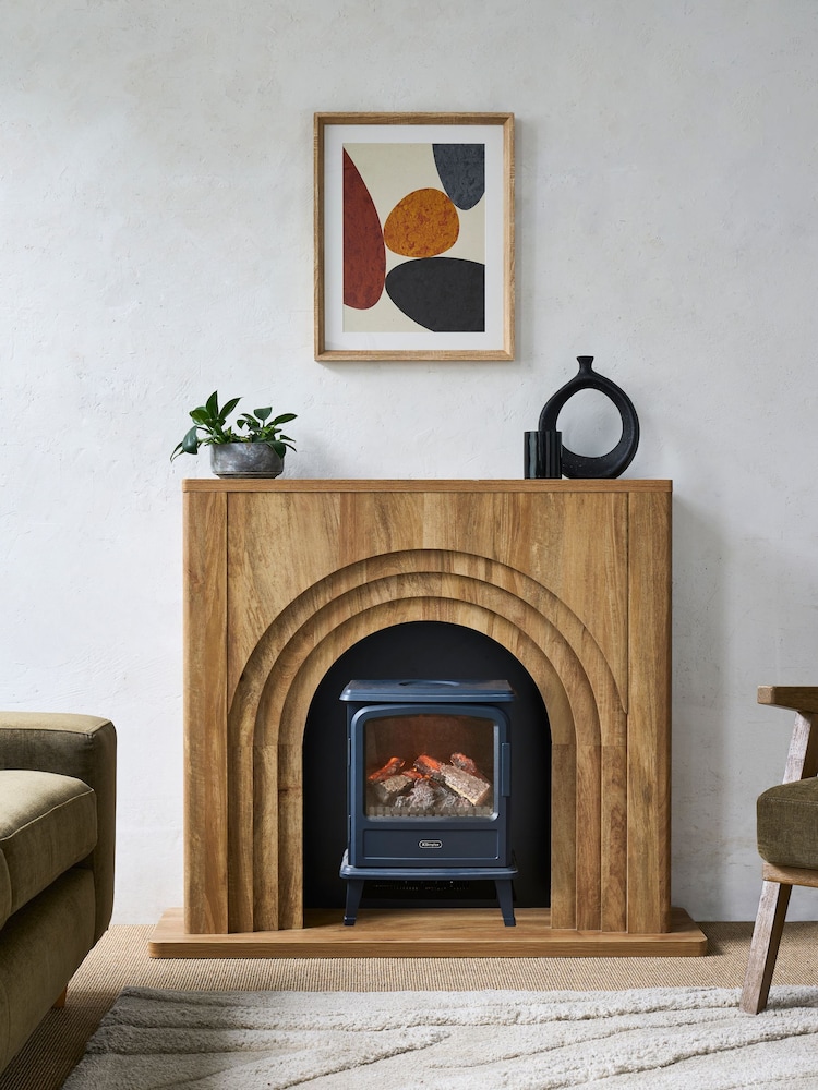 Mango Wood Effect Arches Fire Surround - Image 1 of 6