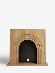 Mango Wood Effect Arches Fire Surround - Image 2 of 6
