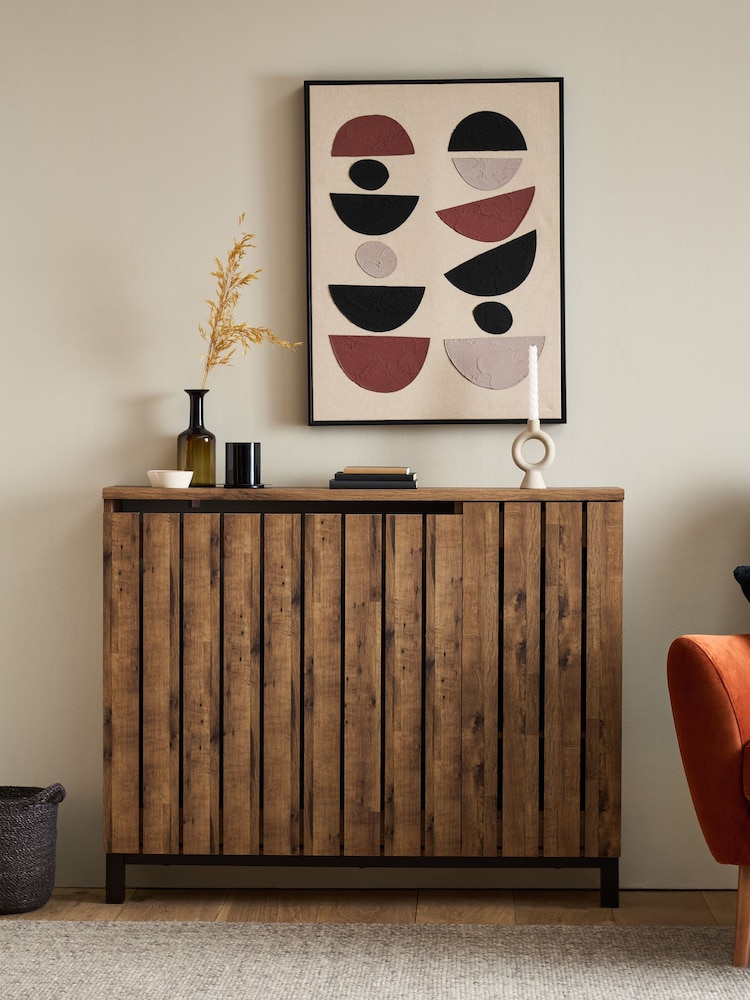Dark Natural Bronx Oak Effect Storage Radiator Cover - Image 1 of 7