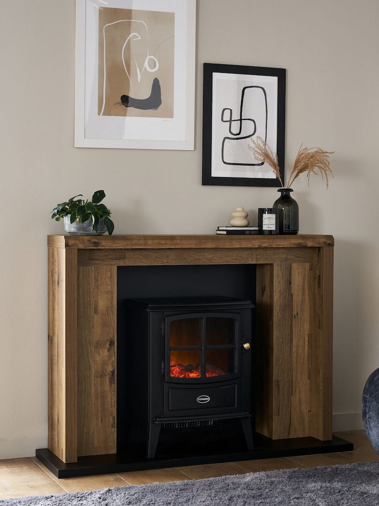 Dark Natural Bronx Oak Effect Fire Surround - Image 1 of 5
