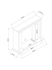 Dark Natural Bronx Oak Effect Fire Surround - Image 5 of 5