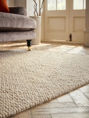 Natural Knit Effect Rug - Image 2 of 5