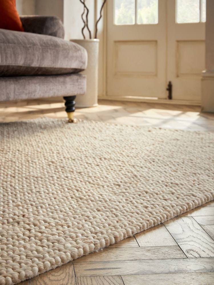 Natural Knit Effect Rug - Image 2 of 5