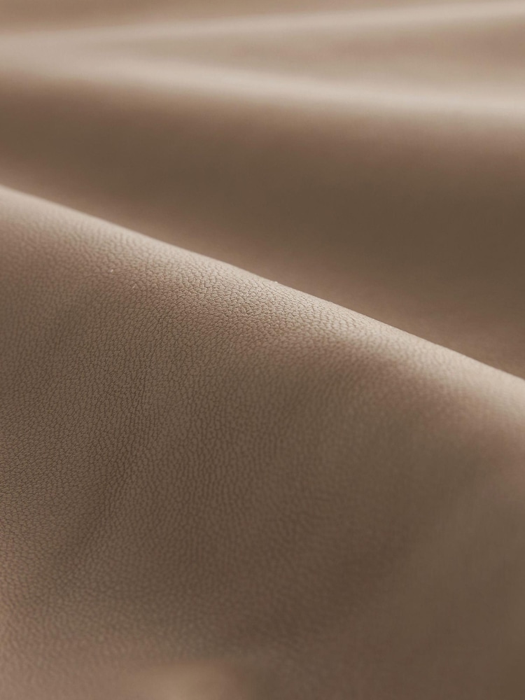 Camel Faux Leather PU Jogger Trousers - Image 6 of 6