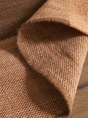 Rust Orange Stretton Check Rug - Image 4 of 6