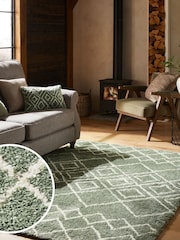 Sage Green Smart Global Berber Standard Rug - Image 1 of 6