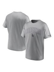 Fanatics Grey 100% Cotton Los Angeles Dodgers Downtime T-Shirt - Image 3 of 3