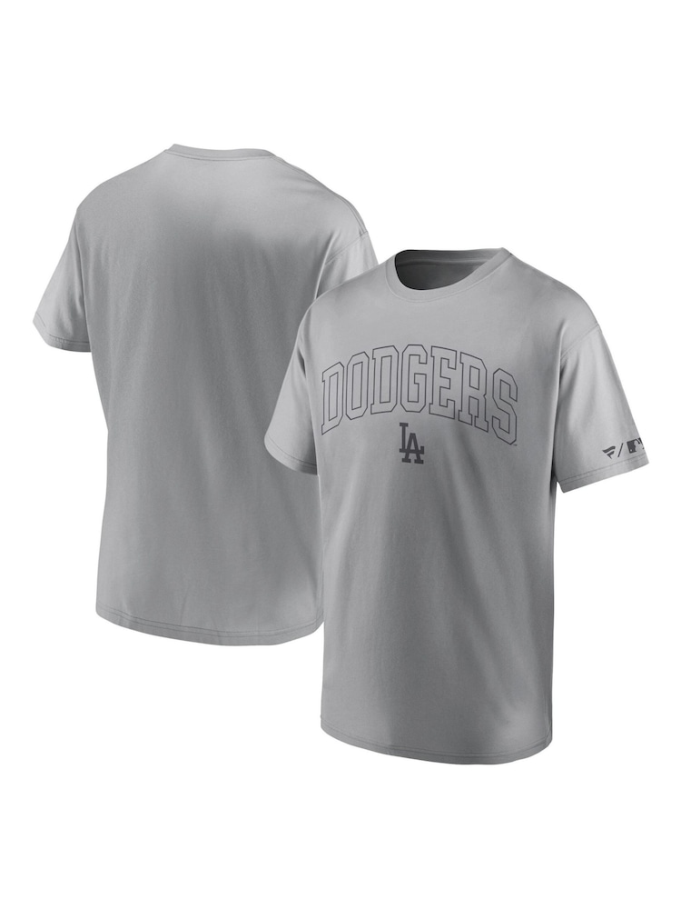 Fanatics Grey 100% Cotton Los Angeles Dodgers Downtime T-Shirt - Image 3 of 3