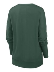 Nike Green Green NFL Fanatics Womens Bay Packers Historic Dri-FIT Drop Shoulder Crew Sweatshirt Womens - Image 2 of 3