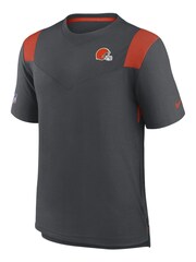 Nike Black NFL Fanatics Cleveland Sideline Nike Dri-FIT Player Short Sleeve Top - Image 1 of 3
