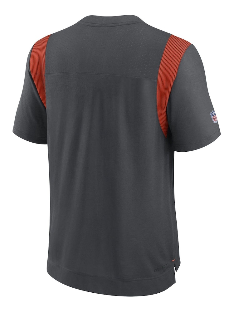 Nike Black NFL Fanatics Cleveland Sideline Nike Dri-FIT Player Short Sleeve Top - Image 2 of 3