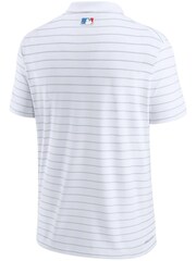 Nike White Fanatics Miami Marlins Nike City Connect Striped Polo Shirt - Image 3 of 3
