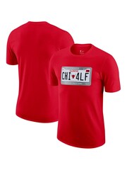 Nike Red Fanatics Chicago Bulls Nike License Plate T-Shirt - Image 3 of 3