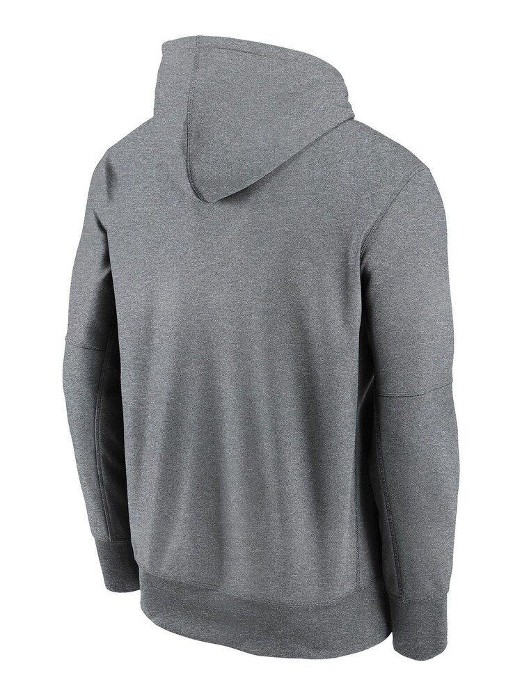 Nike Grey Fanatics Chicago Cubs Nike Therma Fleece Baseball Hoodie Youth - Image 2 of 3