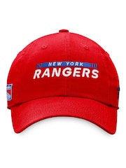 Fanatics New York Rangers Red Branded Authentic Pro Game & Train Unstructured Adjustable 100% Cotton Cap - Image 2 of 4