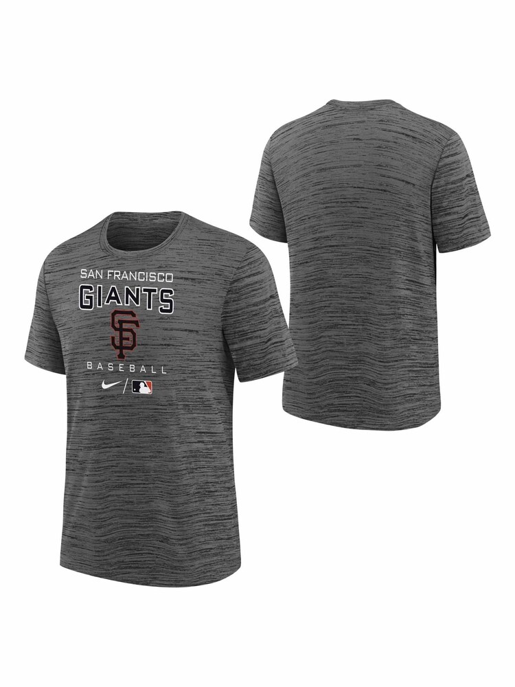 Nike Grey Fanatics San Francisco Giants Nike Practice Velocity T-Shirt Youth - Image 1 of 3