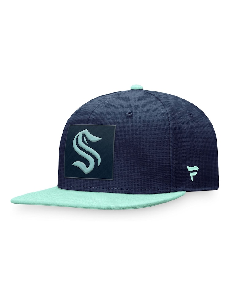 Fanatics Blue Seattle Kraken Fanatics Branded Authentic Pro Game & Train Snapback Cap - Image 1 of 4 Fanatics Blue Seattle Kraken Fanatics Branded Authentic Pro Game & Train Snapback Cap - Image 1 of 4