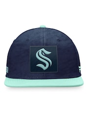 Fanatics Blue Seattle Kraken Fanatics Branded Authentic Pro Game & Train Snapback Cap - Image 2 of 4