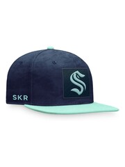 Fanatics Blue Seattle Kraken Fanatics Branded Authentic Pro Game & Train Snapback Cap - Image 3 of 4