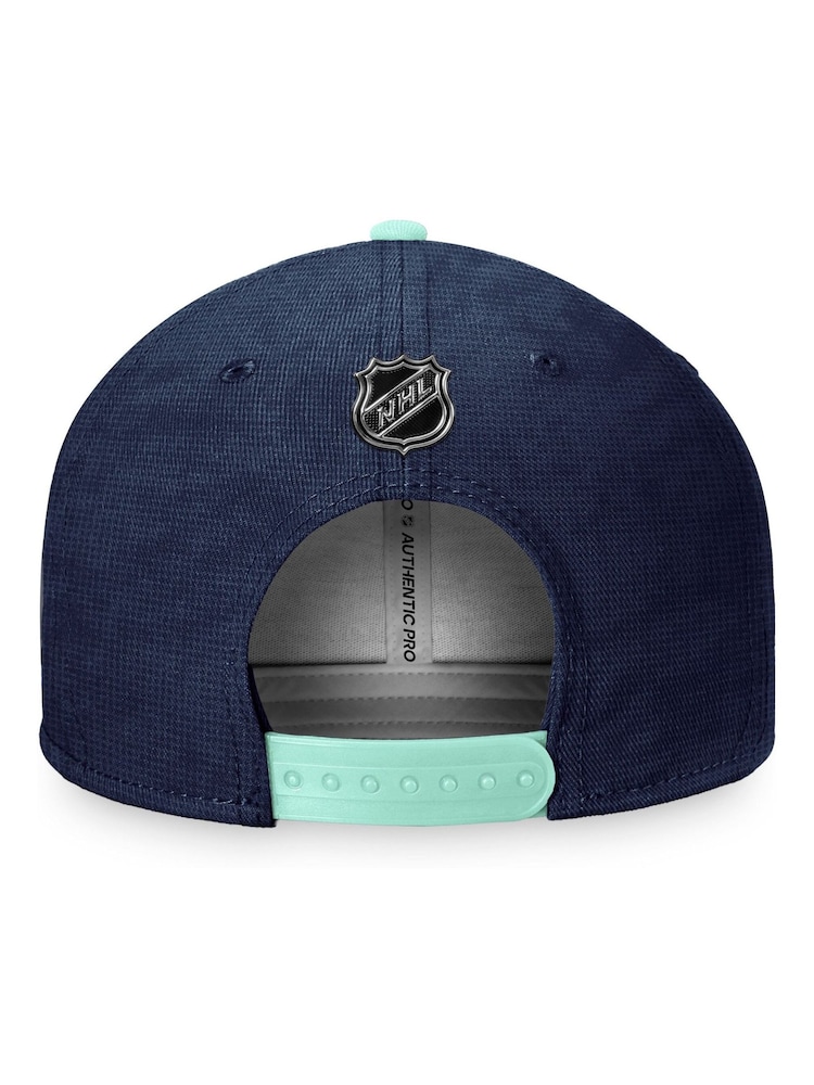 Fanatics Blue Seattle Kraken Fanatics Branded Authentic Pro Game & Train Snapback Cap - Image 4 of 4