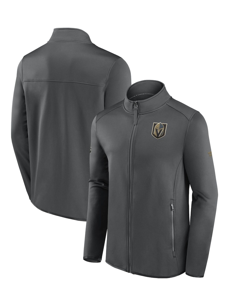 Fanatics Grey Las Vegas Golden Knights Fanatics Branded Authentic Pro Fleece Jacket - Image 1 of 3