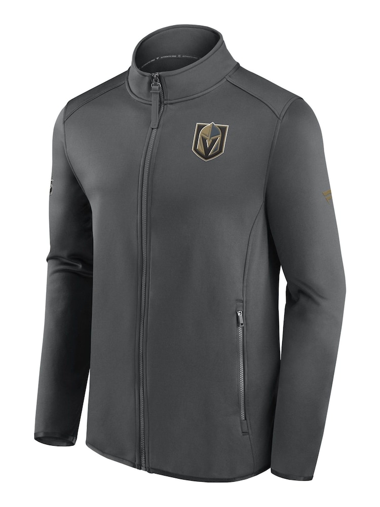 Fanatics Grey Las Vegas Golden Knights Fanatics Branded Authentic Pro Fleece Jacket - Image 2 of 3