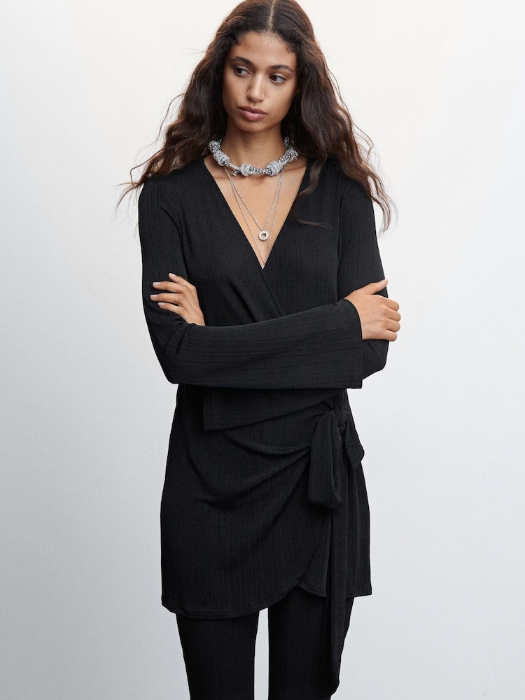 Mango Straight Black Trousers - Image 2 of 6 Mango Straight Black Trousers - Image 2 of 6