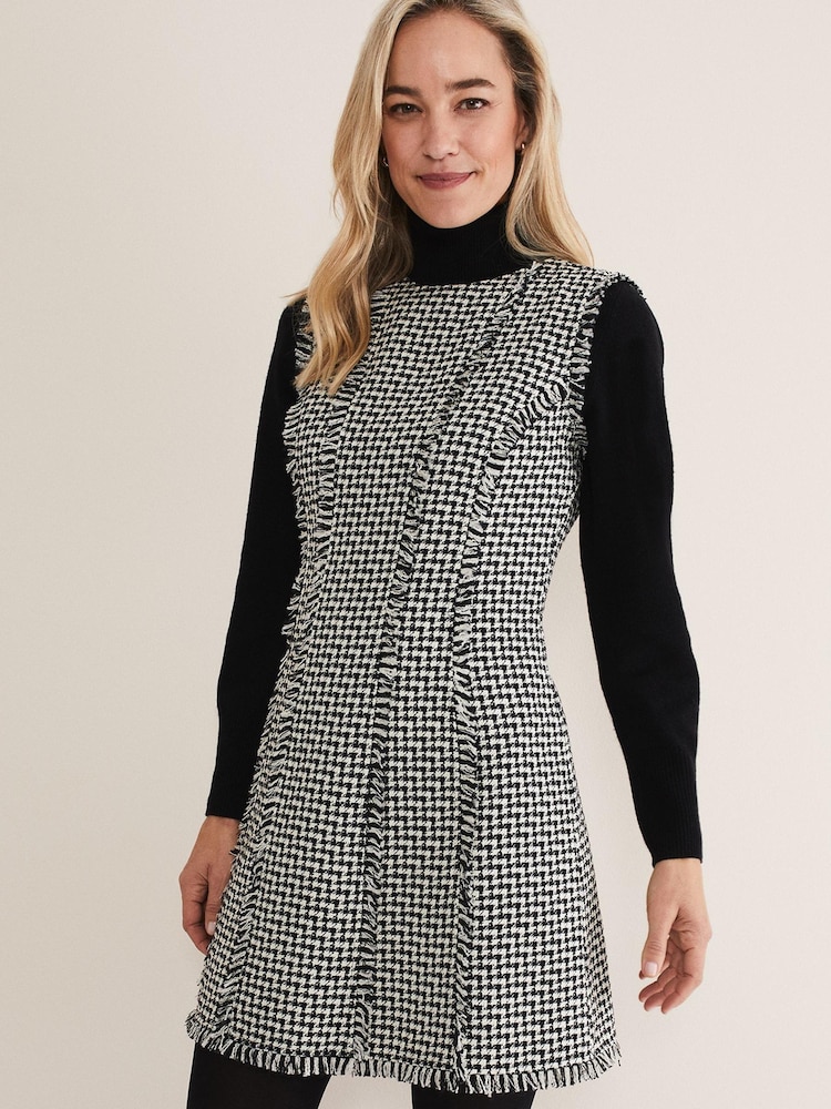 Phase Eight Arie Tweed Black Dress - Image 1 of 1