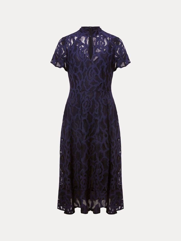 Phase Eight Blue Lulu Lace Dress - Image 6 of 6