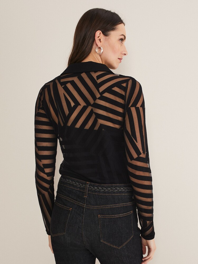 Phase Eight Vida Burnout Shirt mit Camisole - Bild 2 von 6