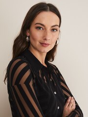 Phase Eight Vida Burnout Shirt mit Camisole - Bild 4 von 6