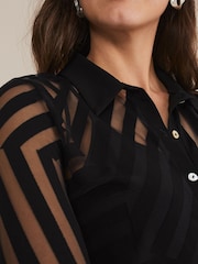 Phase Eight Vida Burnout Shirt mit Camisole - Bild 5 von 6